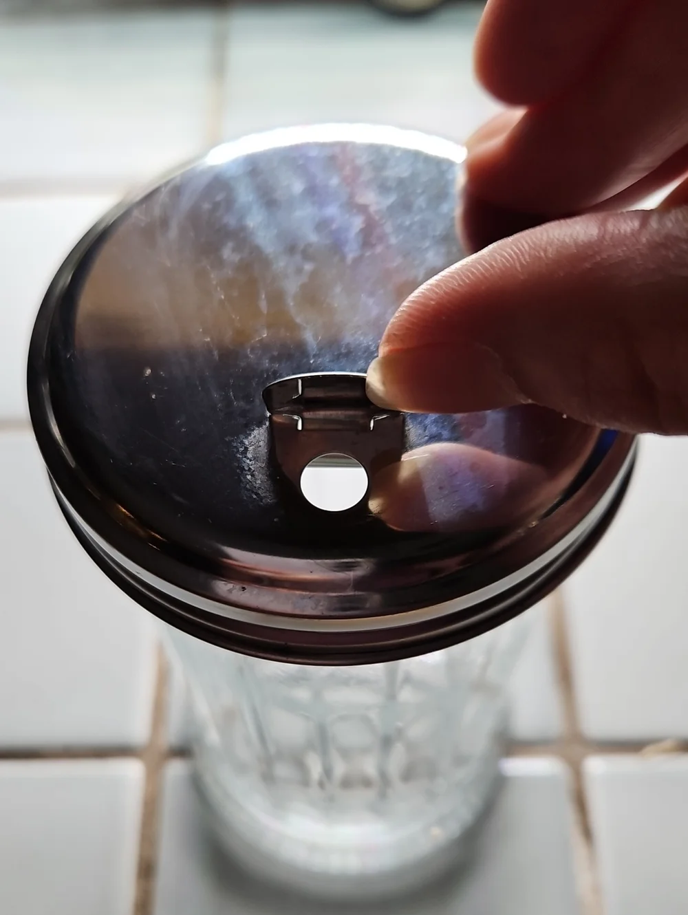 Classic Glass Sugar Shaker with Stainless Steel Lid